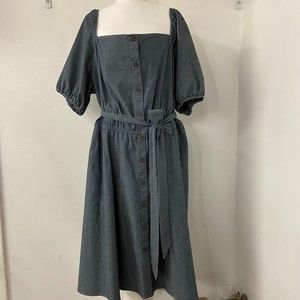 Lane Bryant Puff Sleeve Midi Dress - Size 26